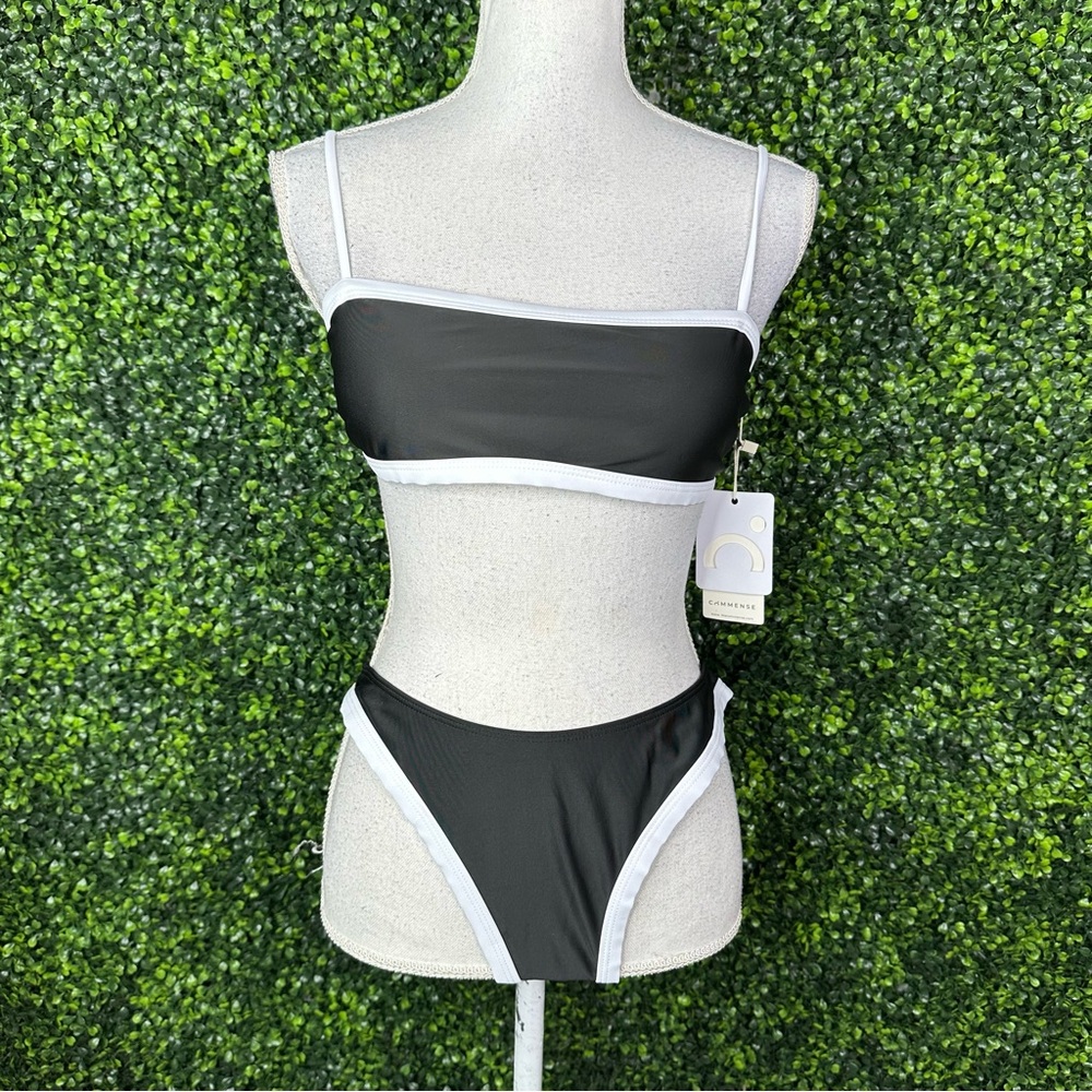 Nwt Commense Contrast Binding Bikini Set - Picture 8 of 16